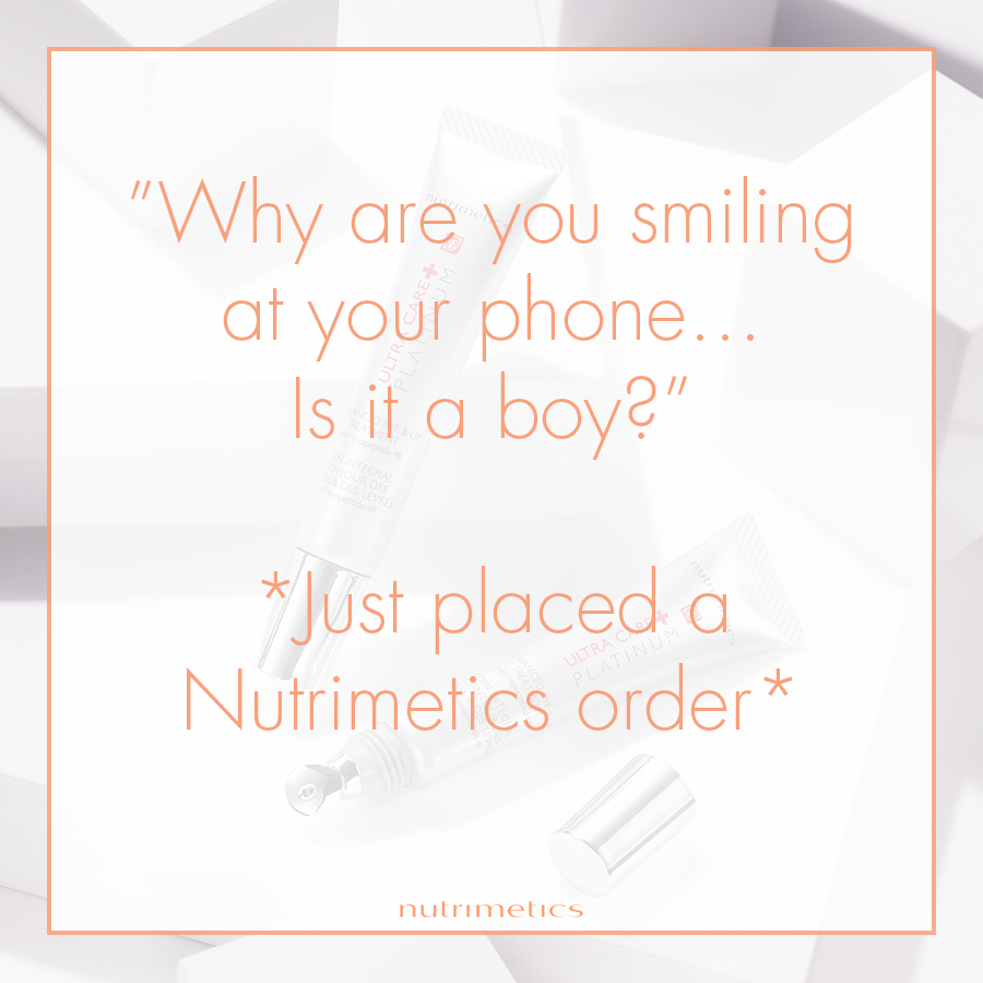 Hands up if placing a Nutrimetics order makes you smile 🙋