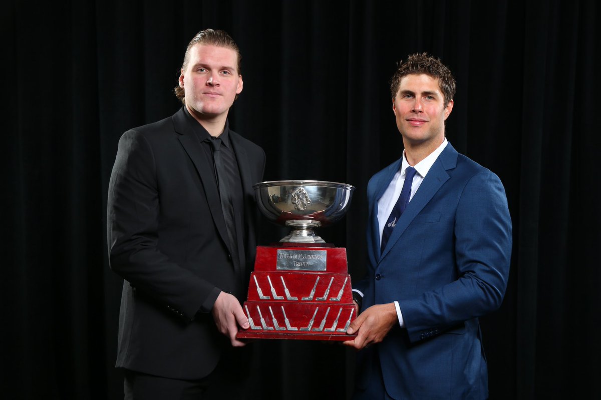 So proud of this duo! 🤩💙 #NHLAwards