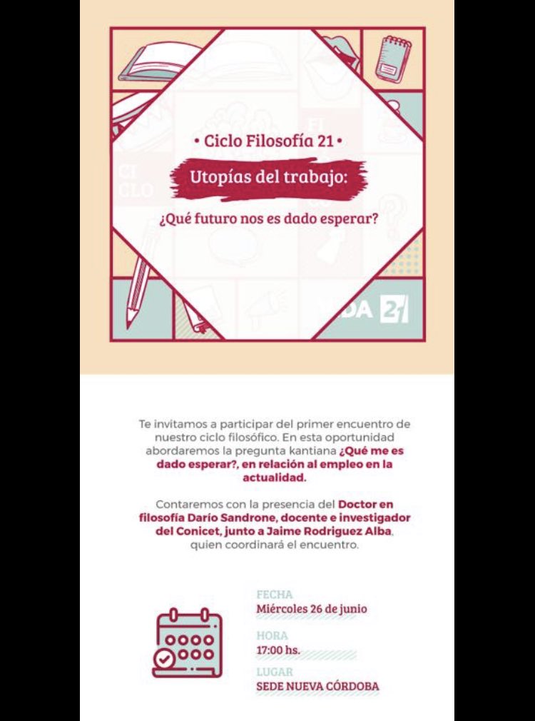 pablorivarola's tweet photo. Iniciamos un espacio de conversaciones filosóficas. Decanto de Cs. Sociales y la reflexión con perspectiva ⁦@LaSiglo21⁩ https://t.co/Sxstr2xgfH