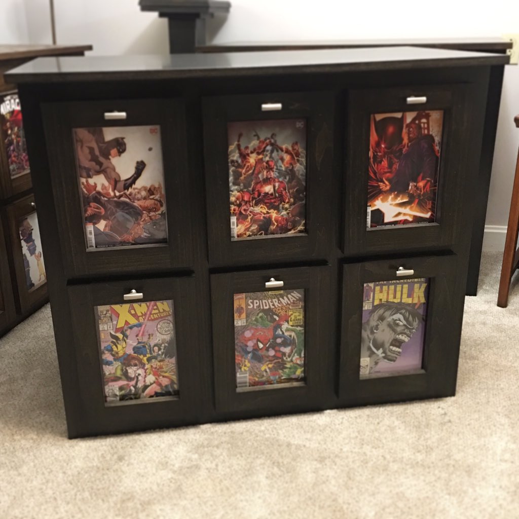 nerdstalgia33's tweet image. Just sharing some stuff we’ve made for posterities sake. See way more on IG. 
#comicstorageboxes #comicstorage #comicframes #comicdisplay #comiccollecting #comicbooks #rawwood #comiccarpentry #comicboxes #comiccollecting #comics #comiccave #mancave #nerdcave #nerdstalgia