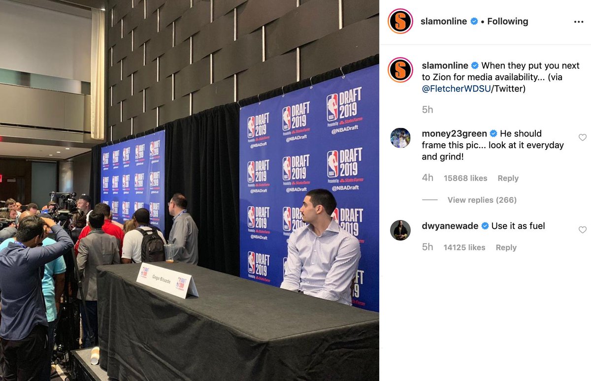 NBA stars reached out to draft prospect Goga Bitadze who was ignored at media availability for Zion Williamson 🙏🏾

➡️ yhoo.it/2x4eYvV