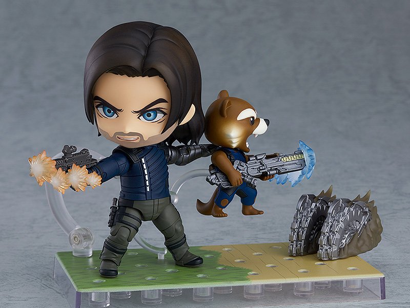 GoodSmile_US's tweet photo. From #Avengers: Infinity War comes a fully articulated #Nendoroid action figure of the Winter Soldier! Accessories include a miniature figure of Rocket Raccoon to recreate the scene of them fighting together! Pre-order today in the following link: https://t.co/AloPeFmVOz https://t.co/v2xfCaFlr5