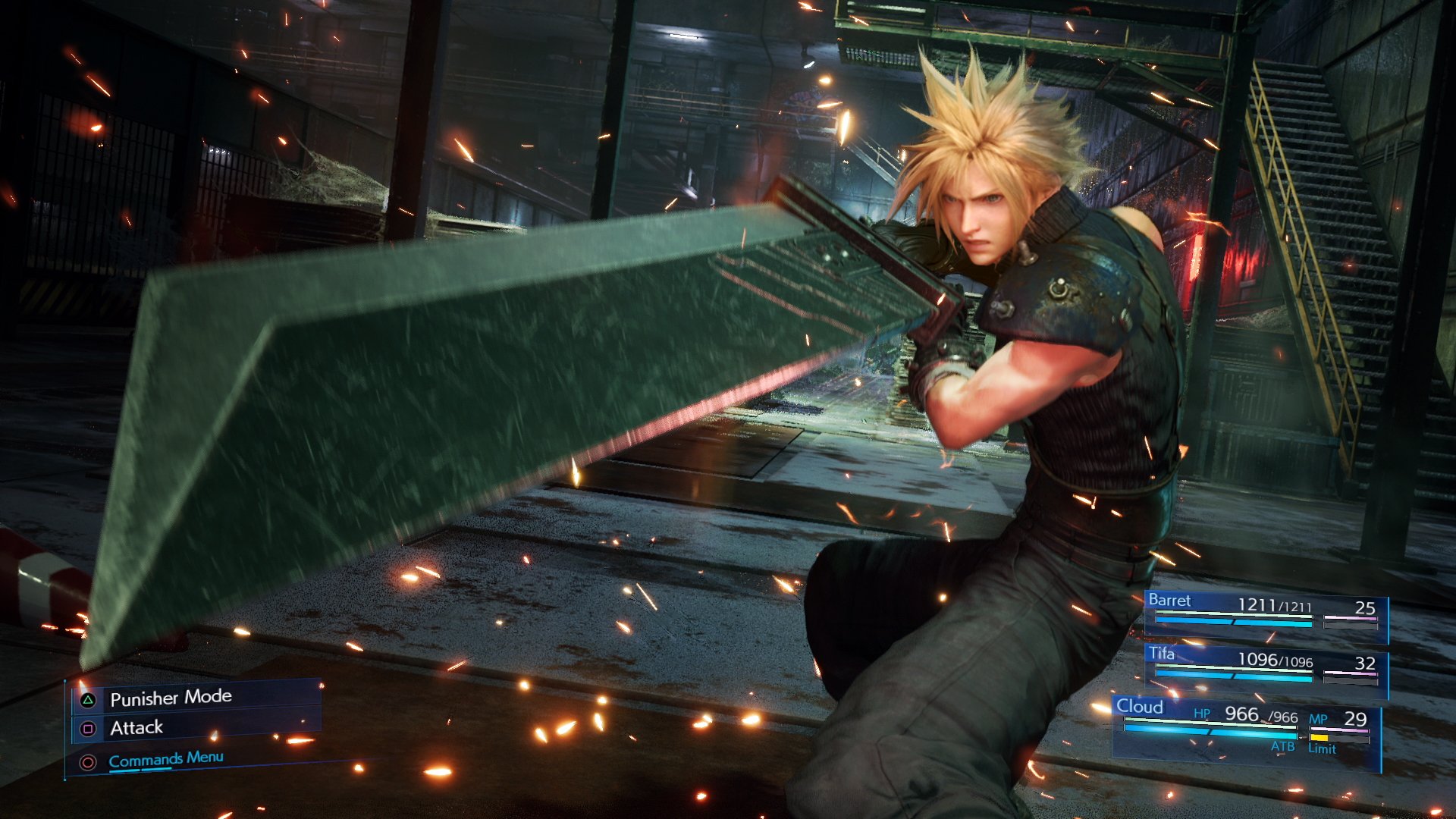 Final Fantasy Vii Remake A Twitter Many Features Of The Original Game Such As Materia And Limit Breaks Have Been Carried Over Into Ff7r Battle Commands Such As Abilities Magic And Items Can Be Used By Filling Your Atb Gauge And Spending A