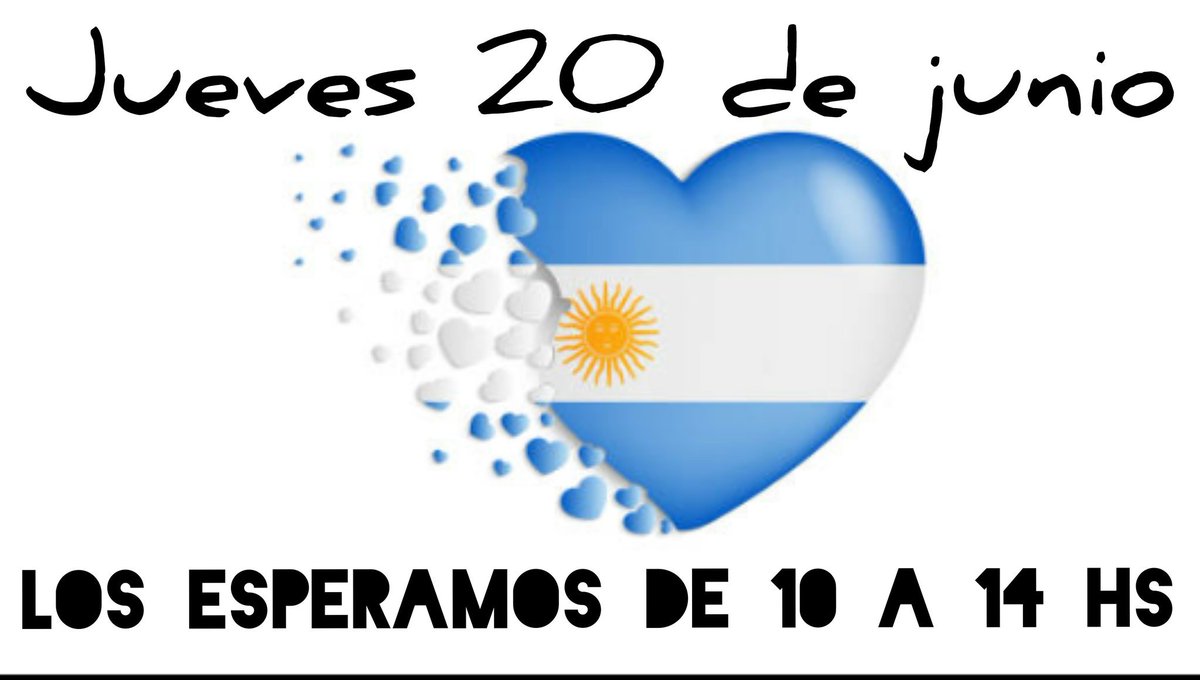 🇦🇷💕 Mañana los esperamos en el horario de 10 a 14 hs. 📚💗