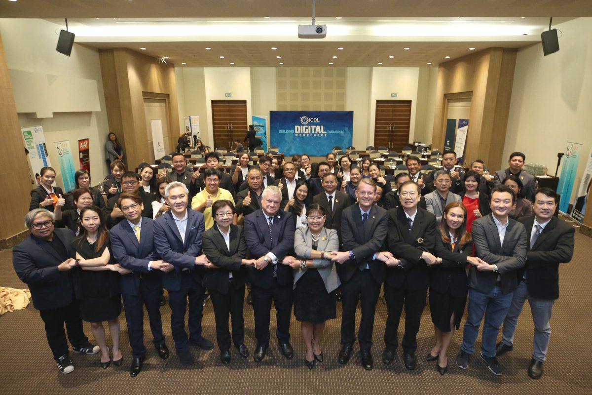 ICDLAsia's tweet photo. ICDL Thailand partner with 8 leading ICT and Computer Association to develop digital literacy standards in Thailand. 

https://t.co/dMBcasCe65 https://t.co/r9lCVkRnM9