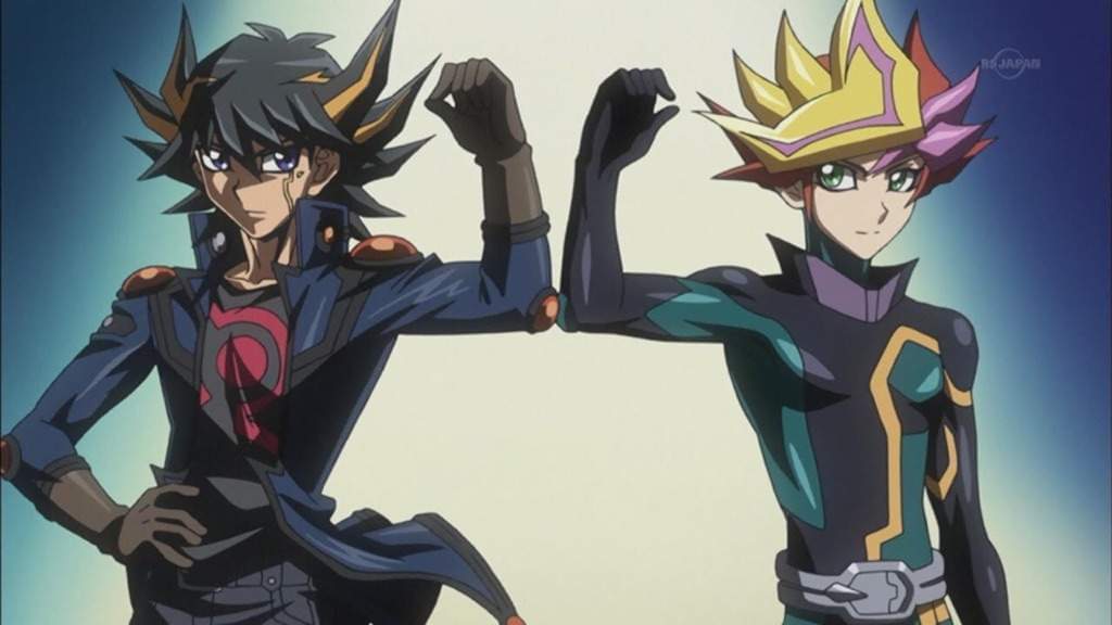 Тин мега. Yusei and Yusaku. Югио Юсей. Yugioh Vrains Yusaku. Yusaku Fujiki Playmaker.