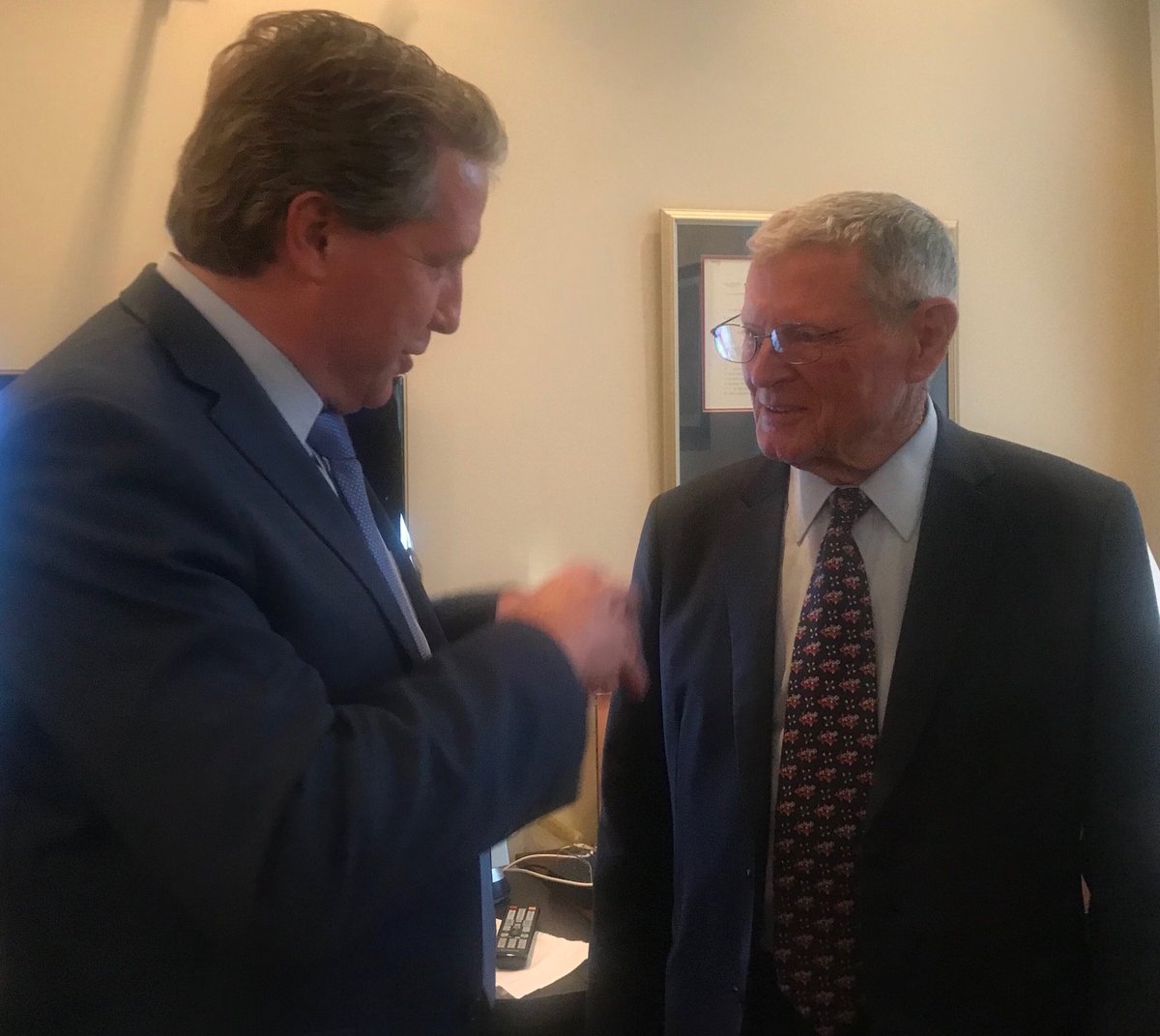 Wash. D.C. - Thanks to the American Airlines pilots for having me to join them in hosting Senator Inhofe. Thanks for your support for all  of America’s certificated airman!