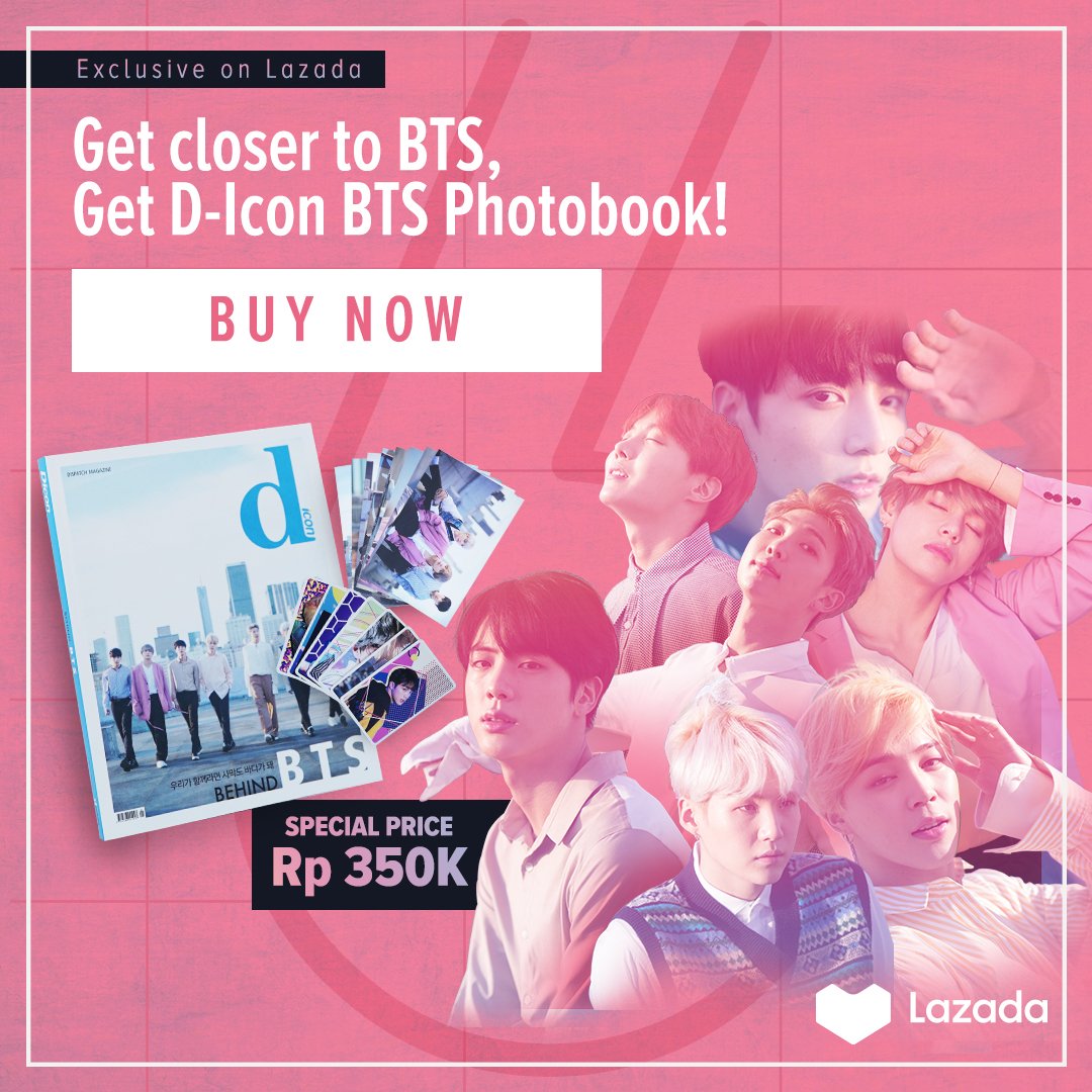 Lazada on Twitter: "Yeay!! Hari ini kamu sudah bisa beli D-Icon BTS ...