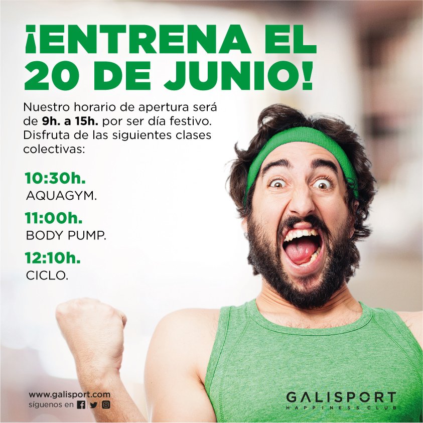 Hoy, día festivo, abrimos en horario especial de 9h a 15h y tenemos actividades dirigidas :)
¡Te esperamos!