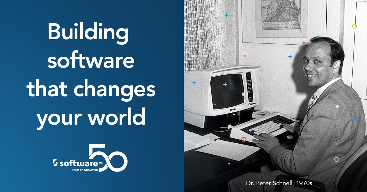 SoftwareAG's tweet photo. Data is in our DNA. Our company was founded on a belief that it would change the world. https://t.co/XF3P10sn4s #50yearsbold #turnyourdataintovalue https://t.co/SCo1eUSylF
