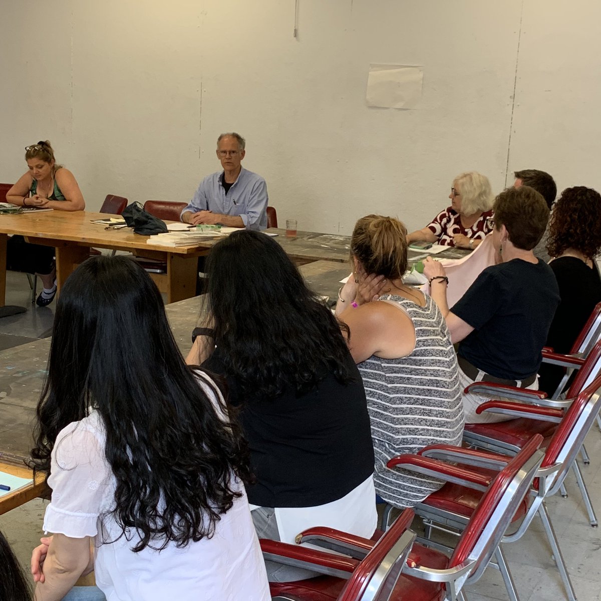 PSU_SICA's tweet photo. Today was Day #2 for #SICA2019 Thank you to Chris Staley, distinguished professor of art and @PSU_SoVA faculty member for two powerful workshops #ArtLifeLearning @PalmerMuseum @psuarts_arch https://t.co/iKUhZgbDha