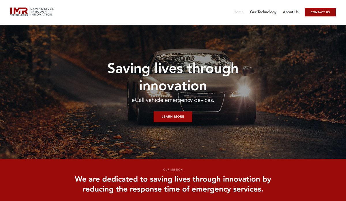 IMR's new website is now live 🚀🌏

Learn about how our #eCall technology is engineered to save lives through innovation at imr-tech.com