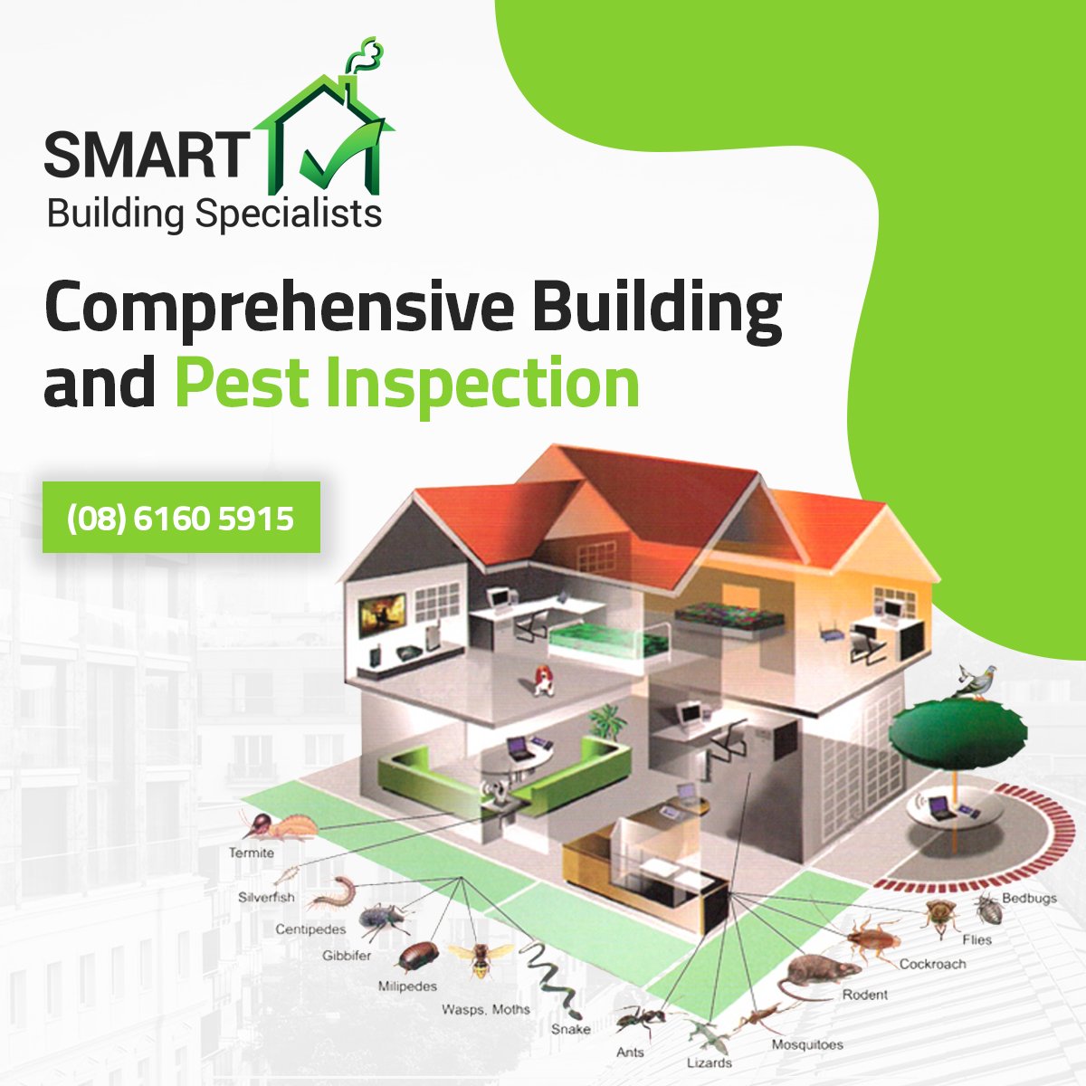 SmartBuildingAU's tweet image. Are you considering purchasing a house? Don’t be fooled by a pretty exterior. A pest infestation can be hard to identify and can drastically decrease the value of a property, as well as, threaten the structural integrity of a building.
Learn more:  smartbuildingspecialists.com.au