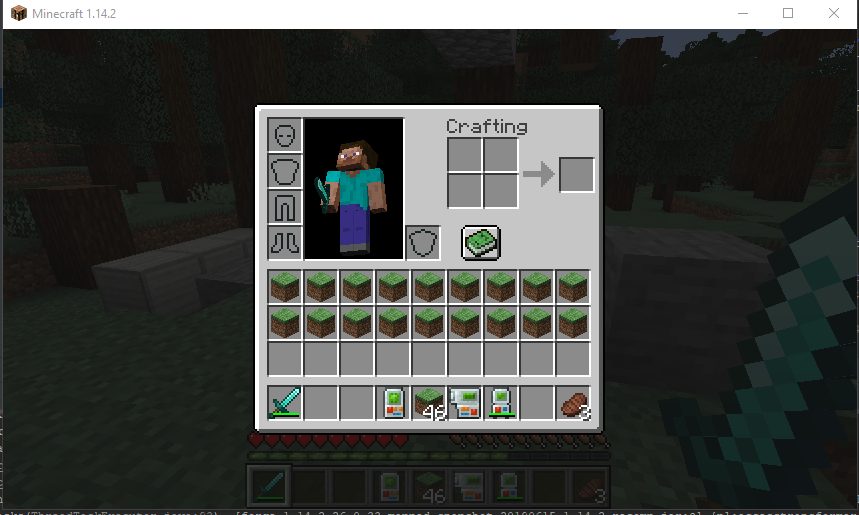 Direwolf20's tweet photo. Work on #BuildingGadgets continues, after a LOT of work and a REAL LOT of help from a bunch of people (Including @McJty), I have the template manager GUI opening.  It uhm, does weird things though. 

Before and After you right click on the Template manager to open the UI: https://t.co/L03POg8vPY