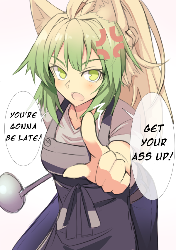 Angry Housewife Atalanta Waking You Up #FGO redd.it/c2quip