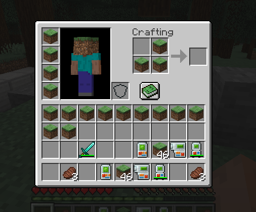 Direwolf20's tweet photo. Work on #BuildingGadgets continues, after a LOT of work and a REAL LOT of help from a bunch of people (Including @McJty), I have the template manager GUI opening.  It uhm, does weird things though. 

Before and After you right click on the Template manager to open the UI: https://t.co/L03POg8vPY