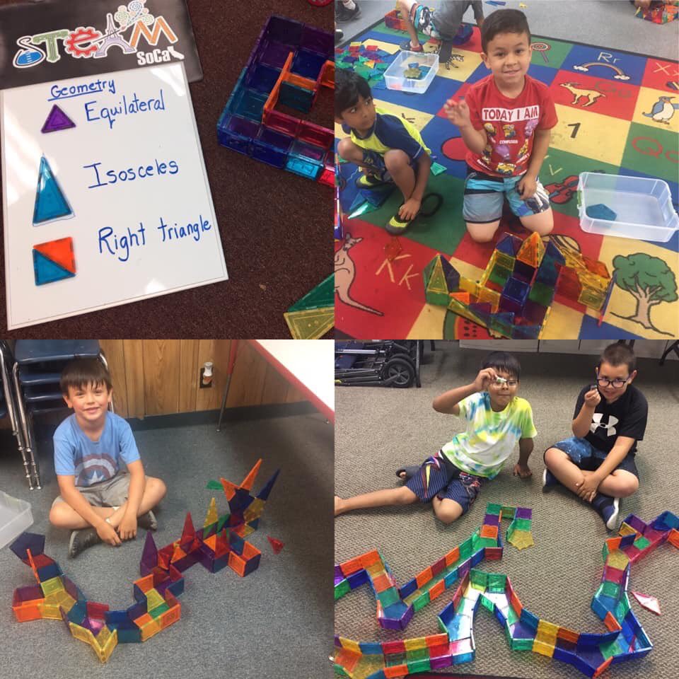 SteamSoCal's tweet image. Designing and building mazes for the ‘Mars Rovers’ has been an engaging Engineering challenge for young engineers @SimiValleyYMCA and @ConejoYMCA! STEM is going strong this summer.  No two designs were the same. #SimiValleyFamilyYMCA  #STEAMSoCal #ConejoYMCA #SEVYMCA