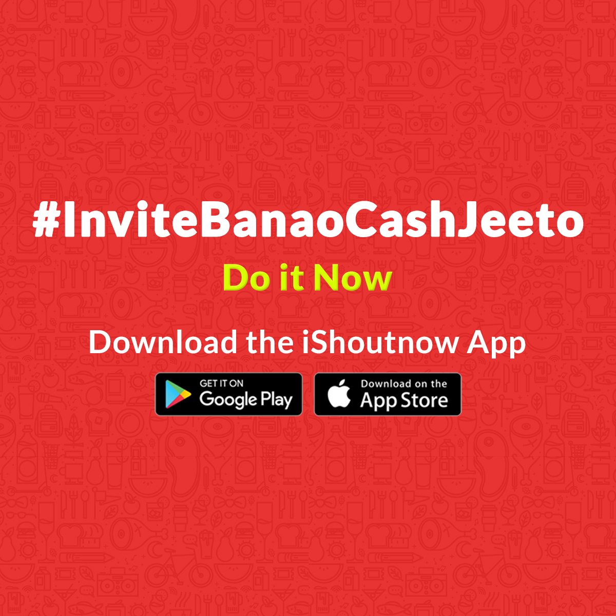 PromisingPramod's tweet photo. Create invites on @ishoutnow_app and win cash prizes.  
Go make the best of i-Invite.  
For more details, do check the link below.  
https://t.co/Qjie5Cqn0m  

#InviteBanaoCashJeeto #CashAtiShoutnow #iInviteForCash https://t.co/STGXw5pnsV