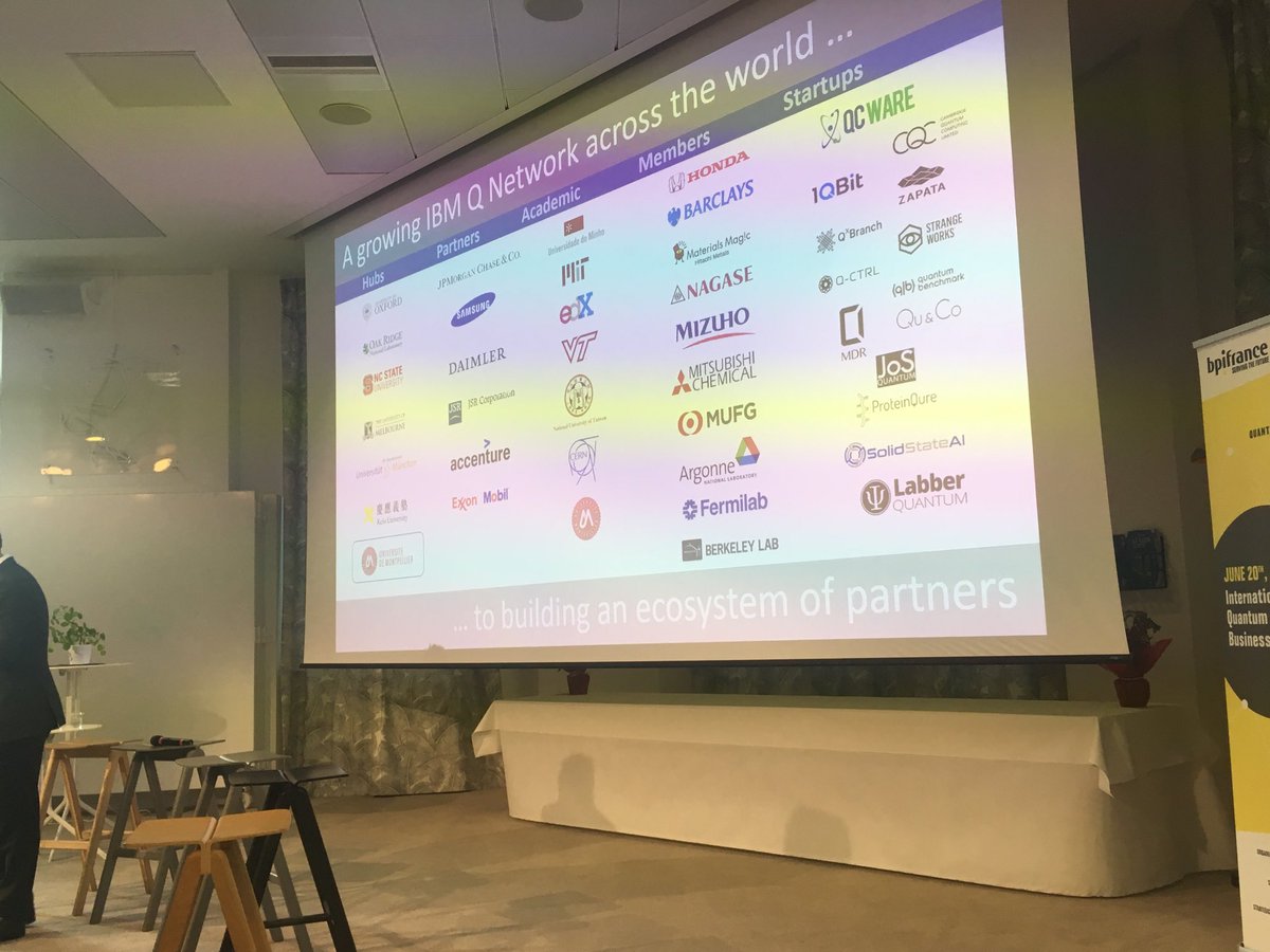 Whydee's tweet photo. A large ecosystem of academics,partners and startups are accessing IBM Q around the world ⁦@nsekkaki⁩ #FUTUREISQUANTUM https://t.co/asQFlqbksE