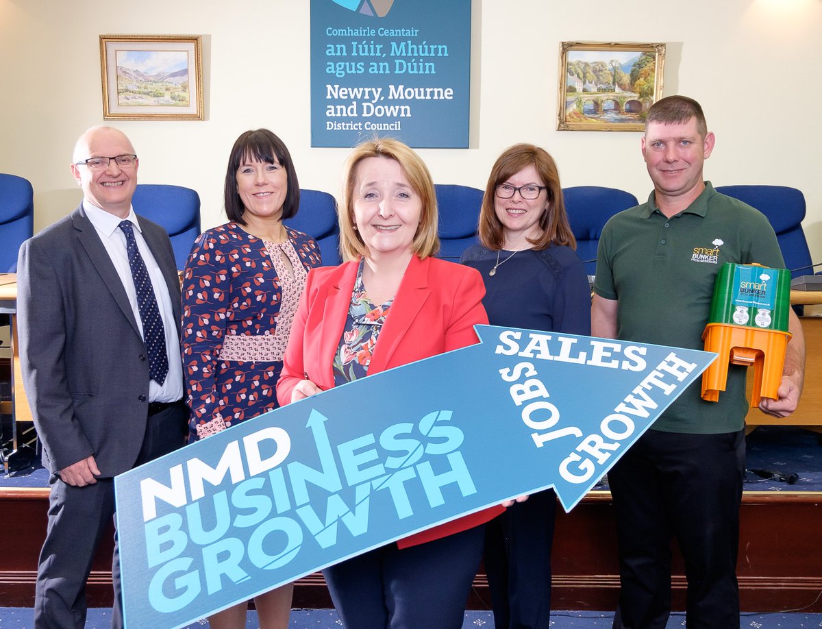 NMDBusiness's tweet photo. 100 #businesses have signed up to @nmdcouncil innovative NMD Business Growth programme! #Castlewellan company Greenan's Products Ltd, developer of #Smartbunker received tailored mentoring support. To sign up email; business@nmandd.org or 0300 013 2233.
#NMDBusiness https://t.co/OBa8r5MiHm