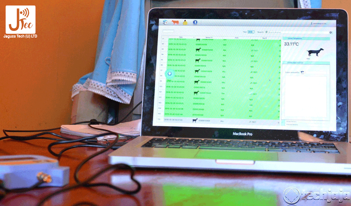 jaguza_app's tweet image. Our technology is simple and easy to use. Our device measures the temperature, activity &amp;amp; behavior of your livestock and sends that data to our servers which process the data and provides you with the best actionable recommendations. #JaguzaLivestockApp #LivestockTips