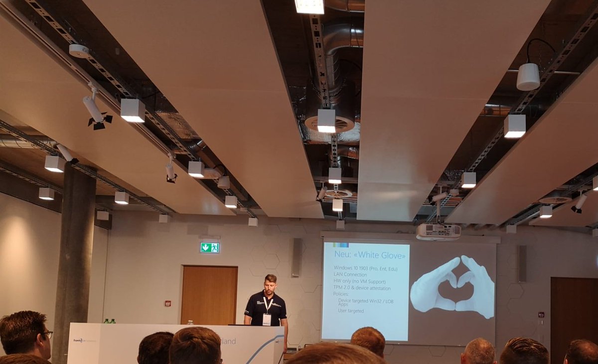 alschneiter's tweet photo. Thanks for joining my session today at @ExpertsLiveCH #ExpertsLiveCH #WindowwVirtualDektop #Autopilot sorry I had to skip the #Intune part #badtimemanagement https://t.co/F9h49HJzui