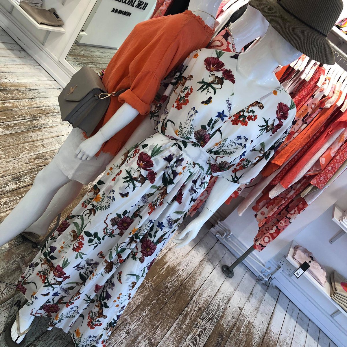 This dress is perfect for any occasion, our lovely mannequin thinks so too! #dressup #dressdown #ilsejacobsen