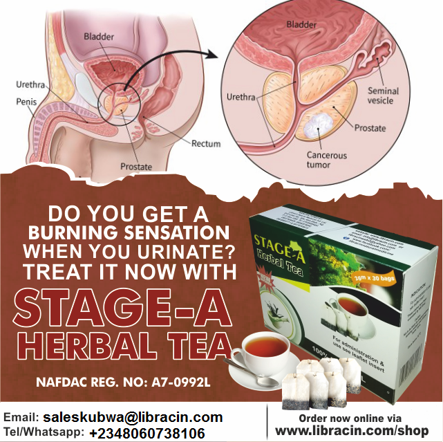 Stop the burning sensation and urinate at ease.
Use STAGE A herbal tea.
Get yours today.
Call/whatsapp: 08060738106.
#health #painfulurination #herbal #natural #libracin #abuja #urinate