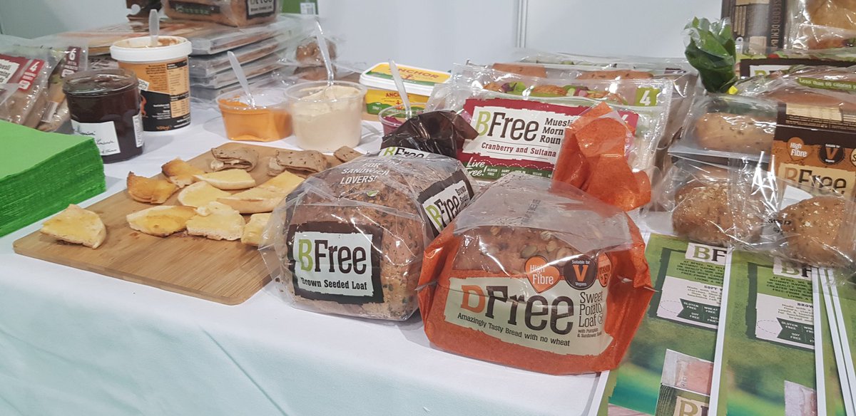 crgevent2019's tweet photo. Stand 4 - @BFreeFoods 

Another new exhibitor to the show, coming all the way from Ireland, BFree Foods are a gluten free bakery brand who specialise in bread, wraps, pittas, baguettes and pizza bases.

#CRGEvent2019 https://t.co/r7nVFhlUF1