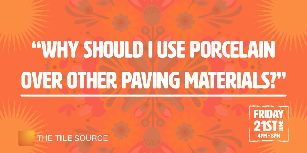 TileSourceTrade's tweet image. We're nearly there - our porcelain landscaping event in #Aldershot is tomorrow! Come along to see why porcelain is a great choice for patios, terraces, balconies, steps and swimming pool surrounds thetilesource.co.uk/trade/20mm-por…