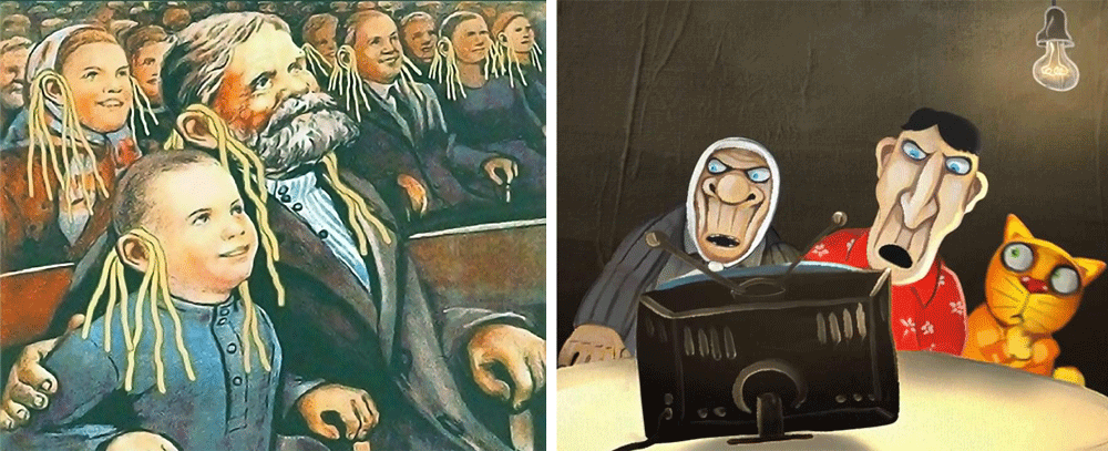 Карикатура на пропаганду