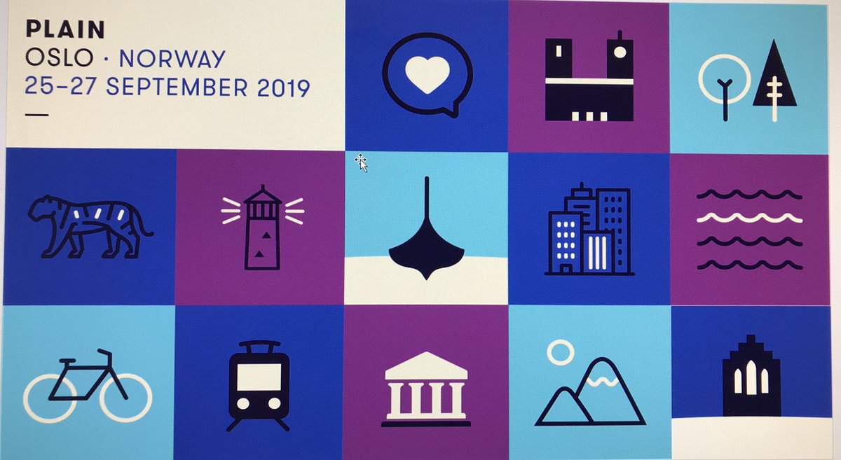 Har du meldt deg på Plain 2019 i Oslo, verdens største konferanse om #klarspråk — med 100 foredragsholdere fra 22 land? Meld deg på og del gjerne! <a href="/Komforeningen/">Komforeningen</a> @difi @sprakradet plain.difi.no