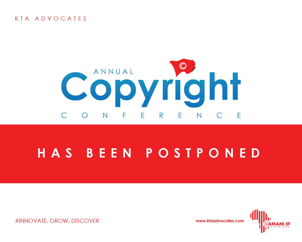 kta_law's tweet image. The 2019 #CopyRightConference

To all our esteemed partners and well wishers, we would like to inform you that the copyright conference has been postponed til further notice

We appreciate your patience and understanding.

 #InnovateGrowDiscover