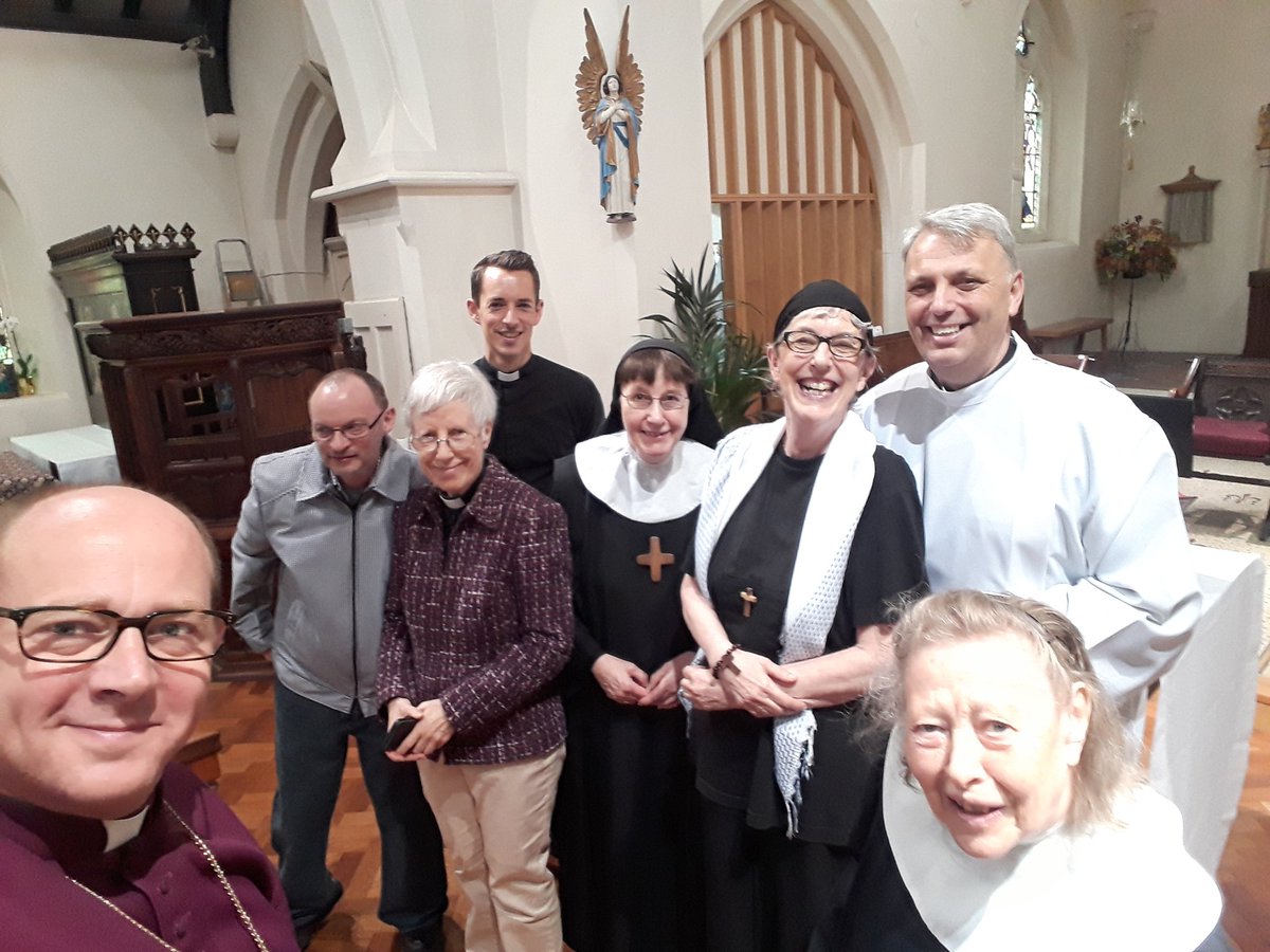 BishopRobW's tweet photo. Another wow day yesterday @churchofengland Rejoicing with @PatBlalock as she enters the #singleconsecratedlife Celebrating Corpus Christi @stpaulschooln11 and collating @JulieGittoes as Vicar of @Hendon_Parish God is good! #TeamEdmonton @dioceseoflondon https://t.co/uUTYufaQWB