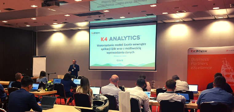 K4Analytics's tweet photo. Congrats to @BPXGLOBAL on a successful customer morning presenting #K4Analytics "Planning and budgeting in Qlik".
Learn more about our latest version disclosed last month at #Qonnections2019 https://t.co/L7V75THHHE https://t.co/UnFjIMky19