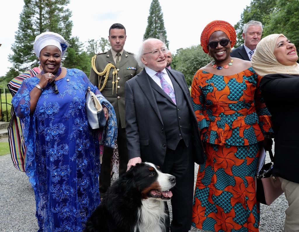 PresidentIRL's tweet photo. “#Ireland of the 21st century is a dynamic and cosmopolitan place, a country that embraces the innovation, dynamism and creative energy that cultural diversity brings.”

Read the President’s speech about supporting refugees and asylum seekers: 
https://t.co/DlNOk4uwEd https://t.co/0wDa8O9ygk