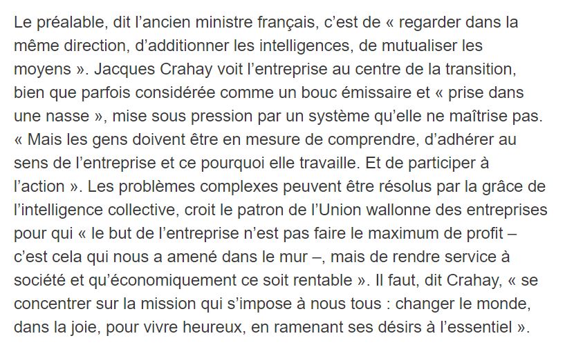 L'intellligence collective au service du Climat, j'en suis ... Voir l'article du Soir (plus.lesoir.be…/climat-la-recherche-de-nouveaux-se…) . Mettons notre expertise et nos relations professionnels en commun pour créer ce cercle vertueux!