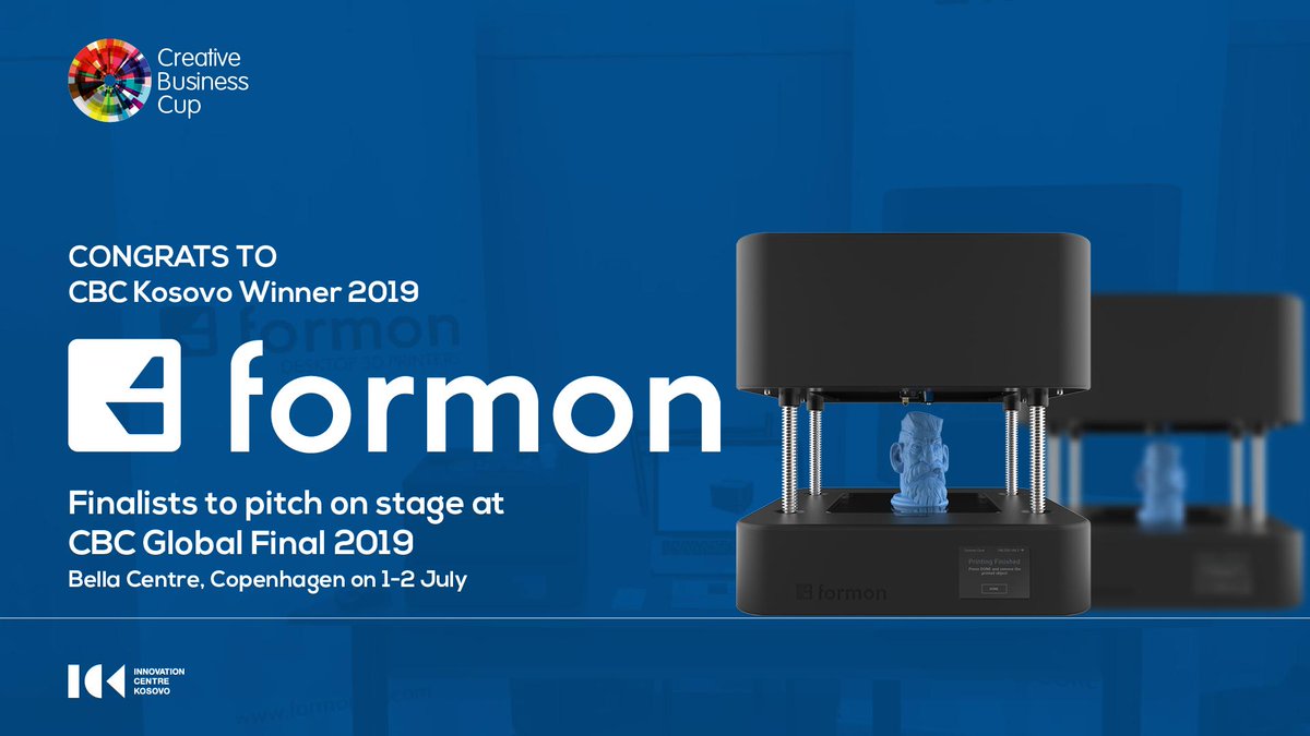 Good morning #Copenhagen from #Prishtina with Love. Great news as the #Kosovo winner of @cbc_cup, <a href="/formon3D/">formon</a>  has been selected to Pitch at the Finals of Creative Business Cup Global Finals in Copenhagen. Great achievement and congrats !!