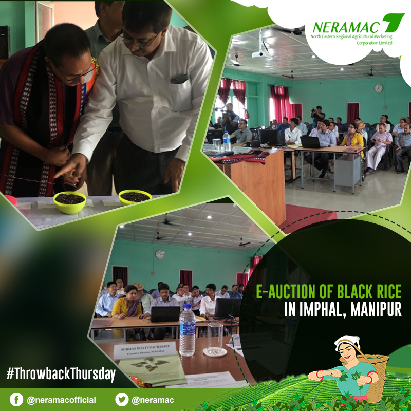 neramac's tweet photo. #ThrowbackThursday when an E-Auction of Black Aromatic Rice (Chak Chao) was held on Auction Portal of NERAMAC Under Ministry of DoNER, Govt. of India.
#NERAMAC #Auction #BlackAromaticRice #ChakChao #DONER #ONE #NeFresh #OrganicFarming #NorthEastIndia https://t.co/Fsis6lLzzw