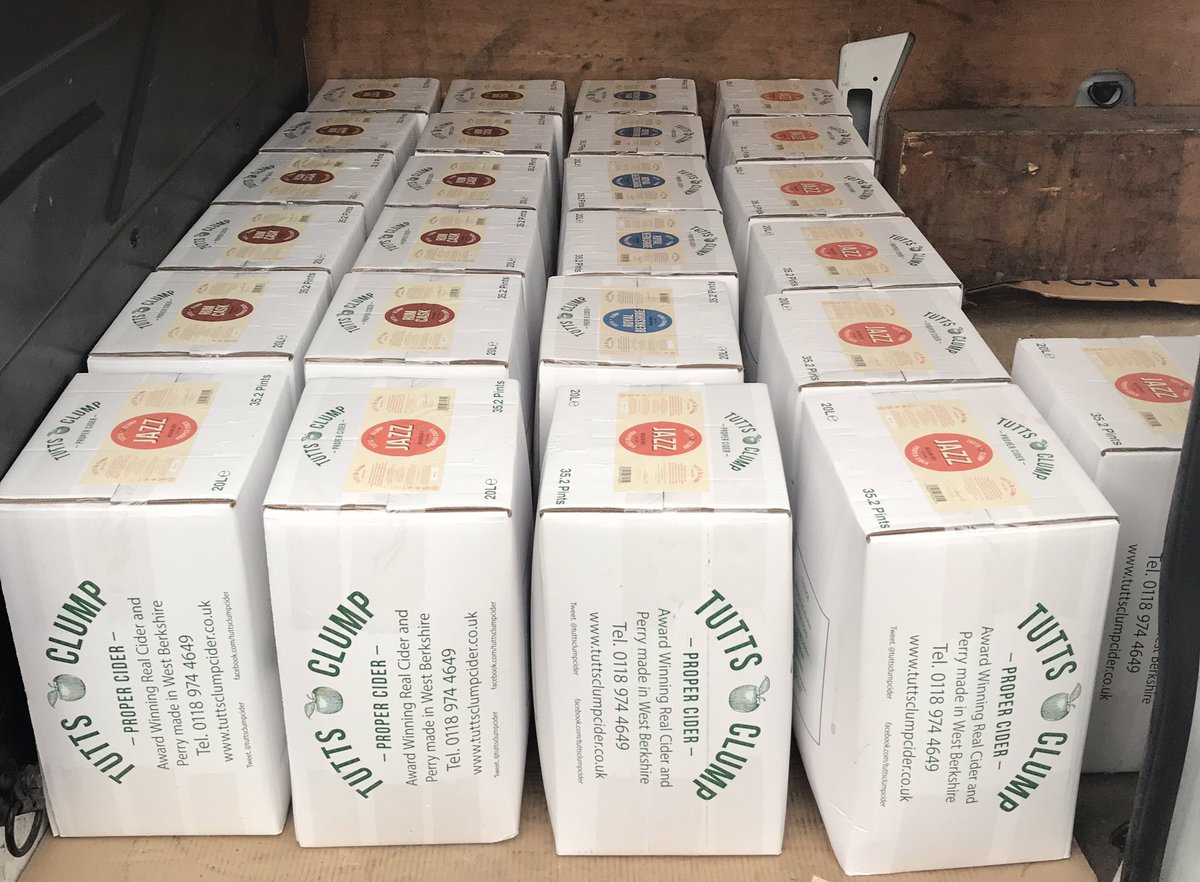 tuttsclumpcider's tweet photo. Lucy is off to #Northampton today with 500 litres of #tuttsclumpcider for @NorthamptonFest 😊 #propercider https://t.co/ceopAPQXnk