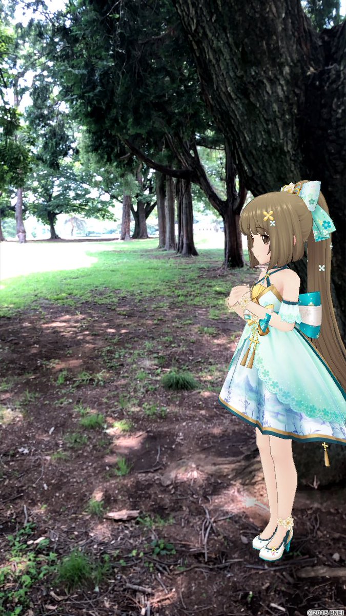 動物遊具と仁奈ちゃんにあってる！！

なんとなく よしのん！ 今日はARうまく撮れなかった！

＃デレステAR