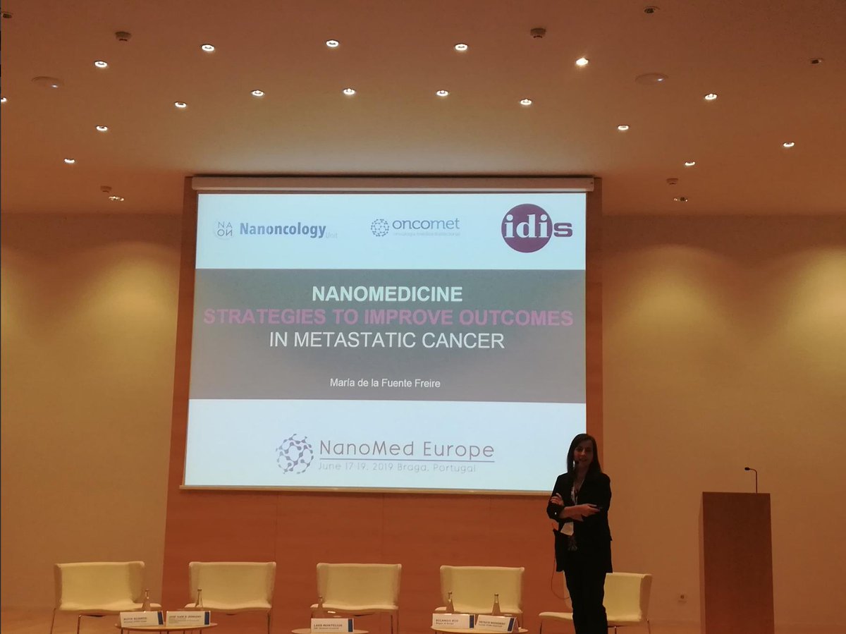 mfuentefreire's tweet photo. I had the opportunity to present our work in #cancer @oncomet_ @fidis_research @CIBERONC and @euronanomed projects, to attend to excellent scientific sessions, to participate in the first meeting of the new ETPN board, and to meet the TAB #nanomedtab. Hectic! Still time for fun! https://t.co/aDR8rL1psv