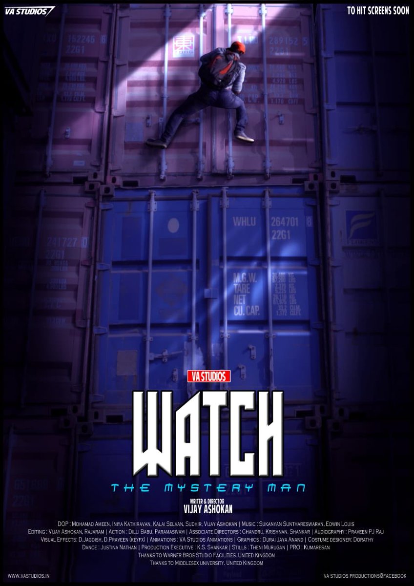 menongautham's tweet photo. Vijay Ashokan and his team debuts with WATCH. A psychological action thriller and experimental is how they are describing the film and it’s ready for release. This better be good as it looks interesting. 
All the best to the cast and crew and Vijay. https://t.co/ewmAkCgMrF
