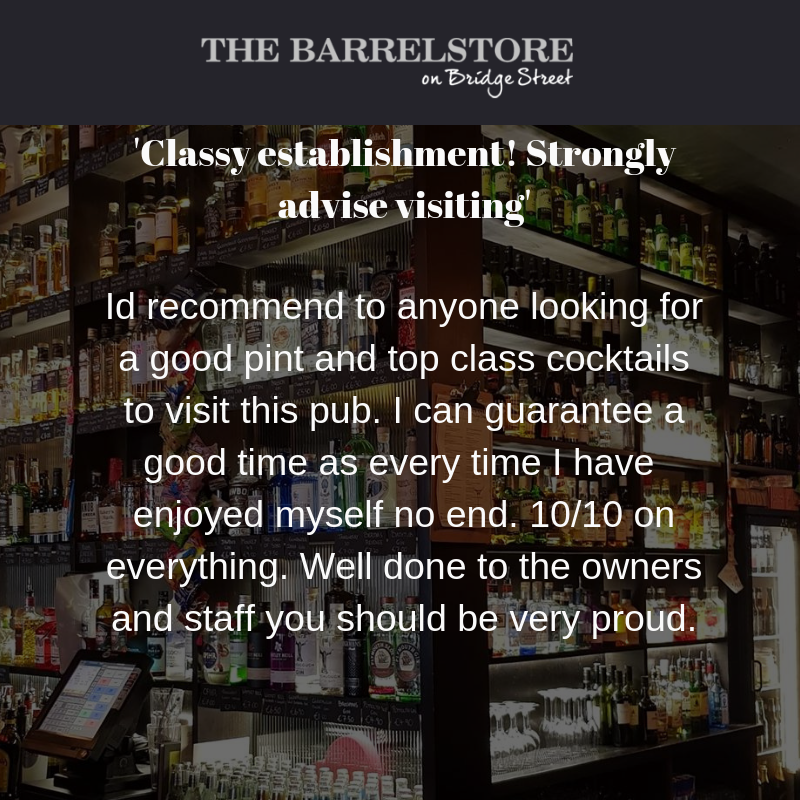 TheBarrelstore1's tweet photo. Now that is a recommendation! (📸 Thomas C) #review #happydays #thursday https://t.co/FLcnPwIjEa
