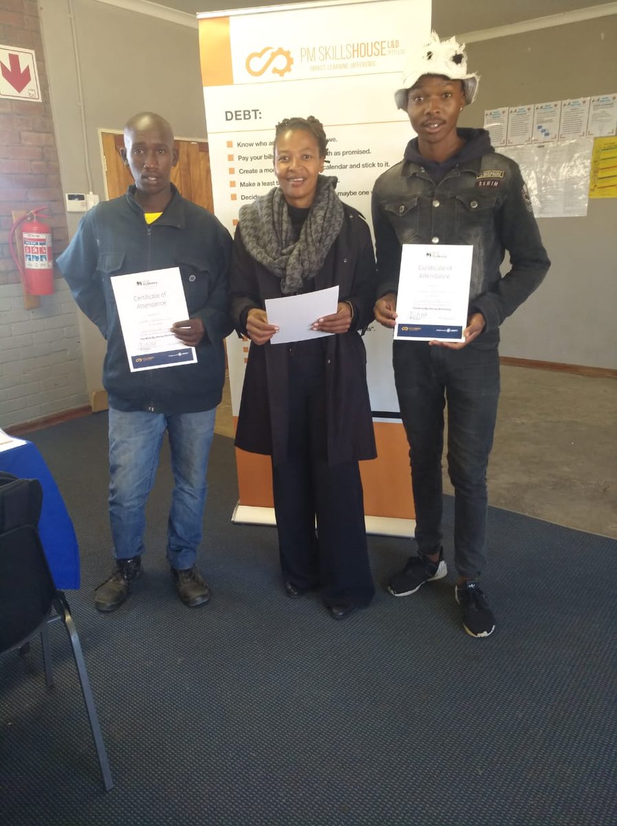 Mandi Mthembu spreading the word of the Mind My Money finally literacy programme all the way in Harrismith this week 🙂