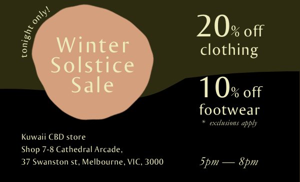 How to Build A Capsule Wardrobe 💕 Winter Solstice Sale Tonight! - mailchi.mp/kuwaii.com.au/…