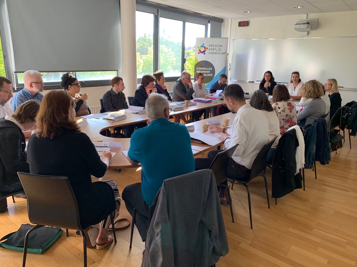 192 ème matinale «emploi et handicap» de la ⁦<a href="/CPMEPDL/">CPME Pays de la Loire</a>⁩ chez @ifocotep : nouvelle rencontre entre chercheurs actifs d’emploi en situation de handicap et les professionnels «Matinalistes» engagés qui vont partager des entretiens conseils.