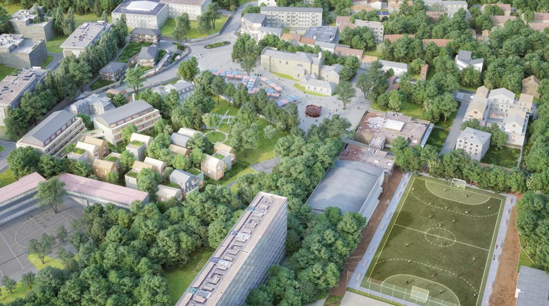 DemathieuBard's tweet photo. DEMATHIEU BARD IMMOBILIER associé à #Interconstruction est désigné lauréat à @vdavray dans le cadre de l’appel à projets « Inventons la Métropole du Grand Paris 2 » @GrandParisMGP #PietriArchitectes @ItarArchi https://t.co/G2ia0SpFFM