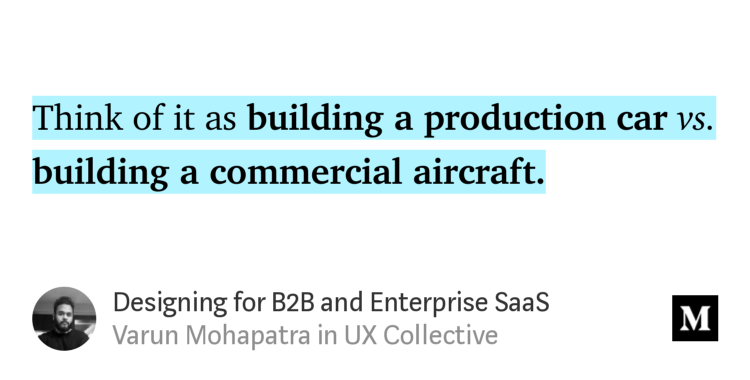 AlessaGross's tweet photo. "Designing for B2B and Enterprise SaaS" - @vmptra https://t.co/24FDb0l9rT https://t.co/20f5ILWGZG