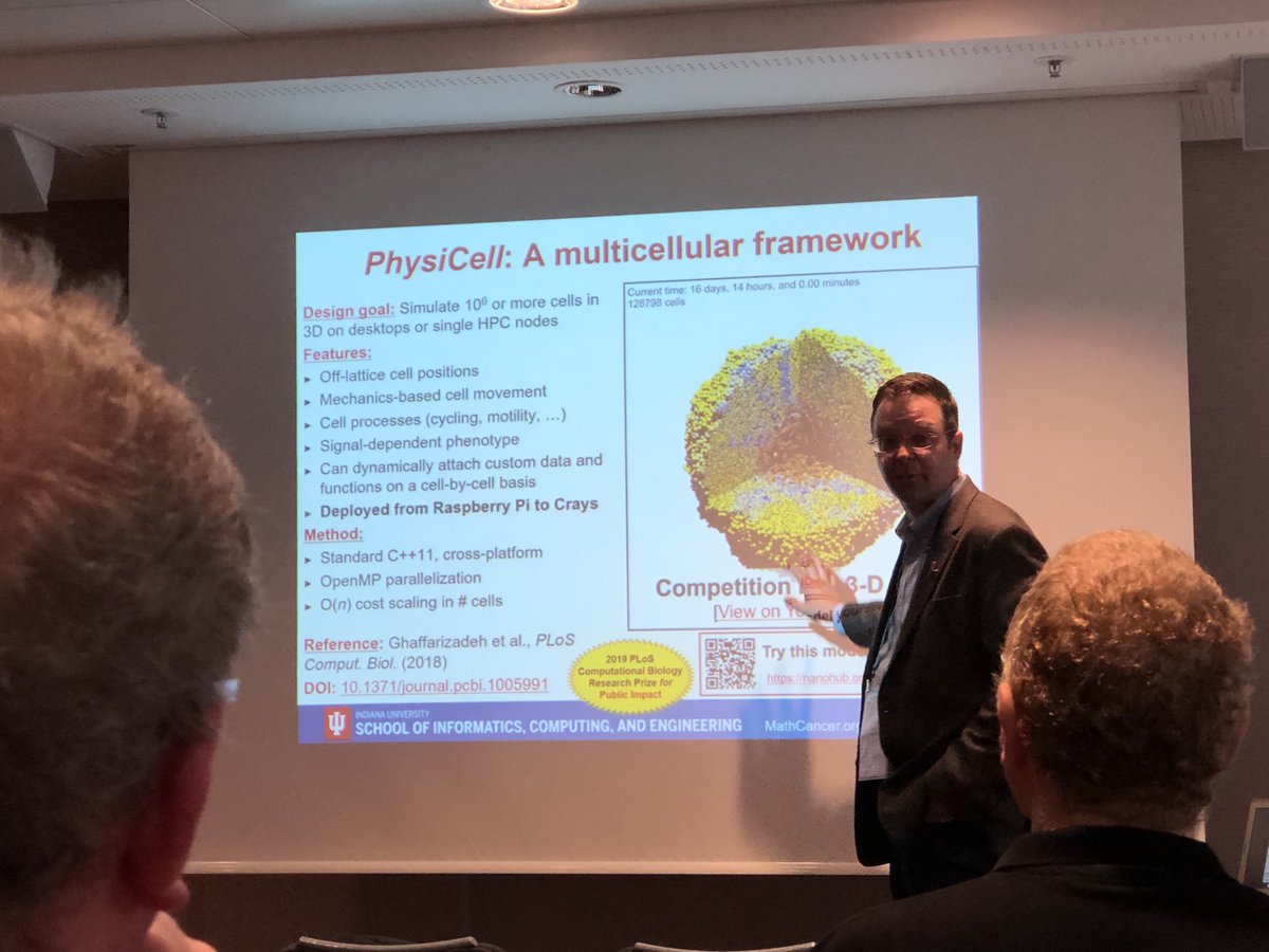 probablyLai's tweet photo. Starting the last day of @ISChpc conference with @MathCancer 's talk on his work of PhysiCell https://t.co/60aEnDHuXC